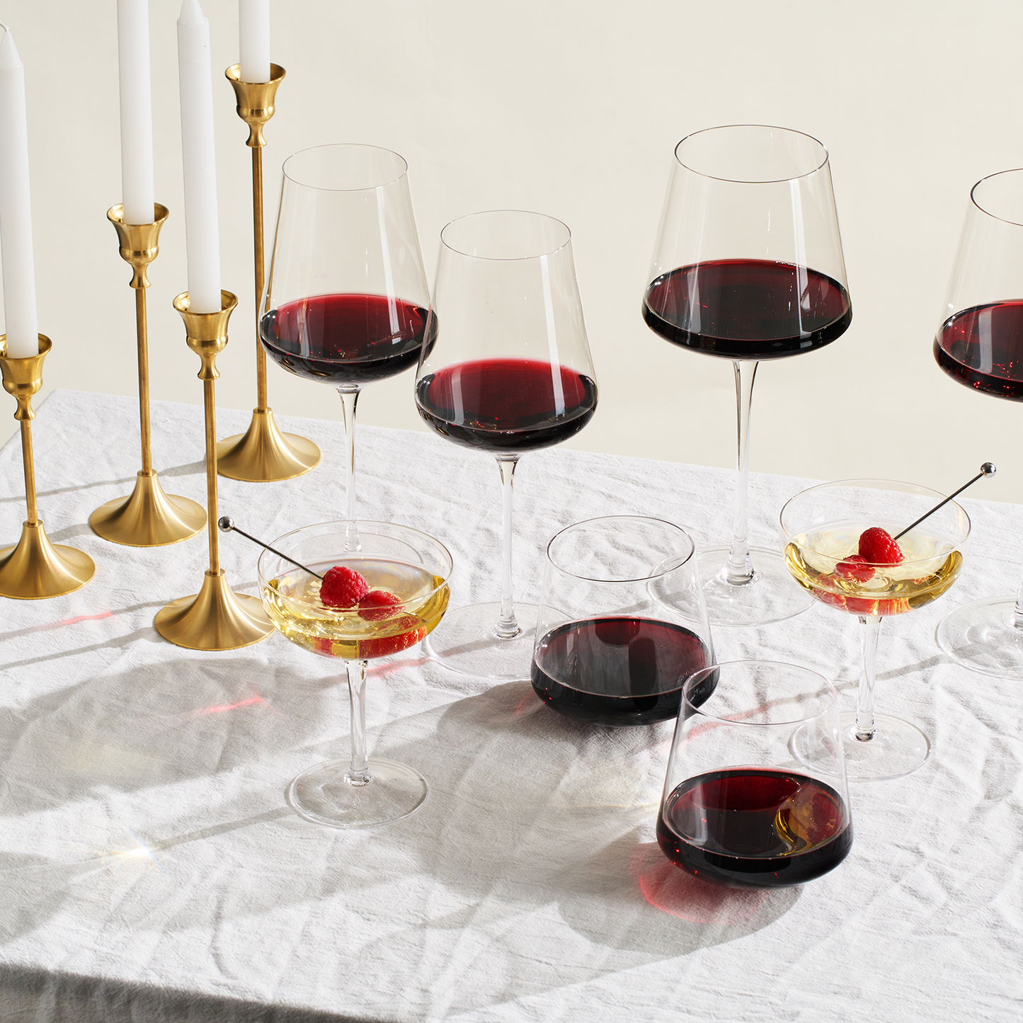 Classica Red Wine Glassware, Set of 4