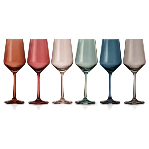 Tonal Stemmed Wine Glassware, Set of 6