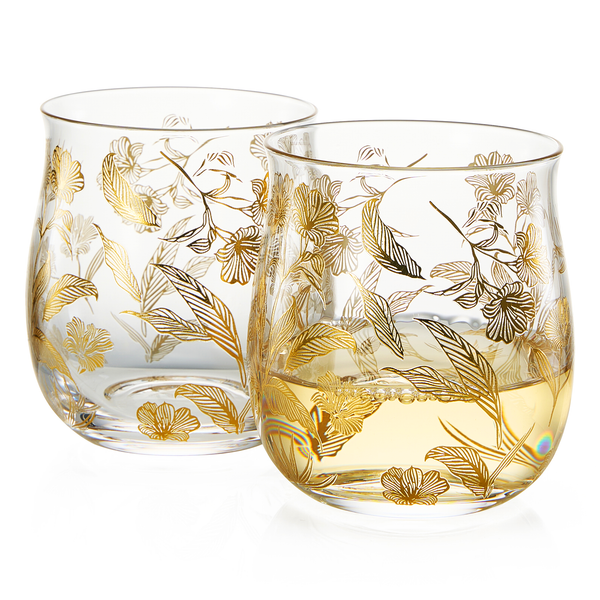 Trevi Stemless Wine Glassware, Set of 2