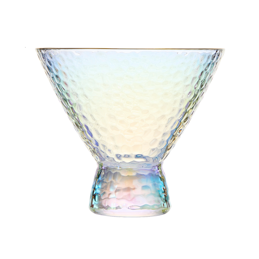 Dulce Stemless Martini Glassware, Set of 2