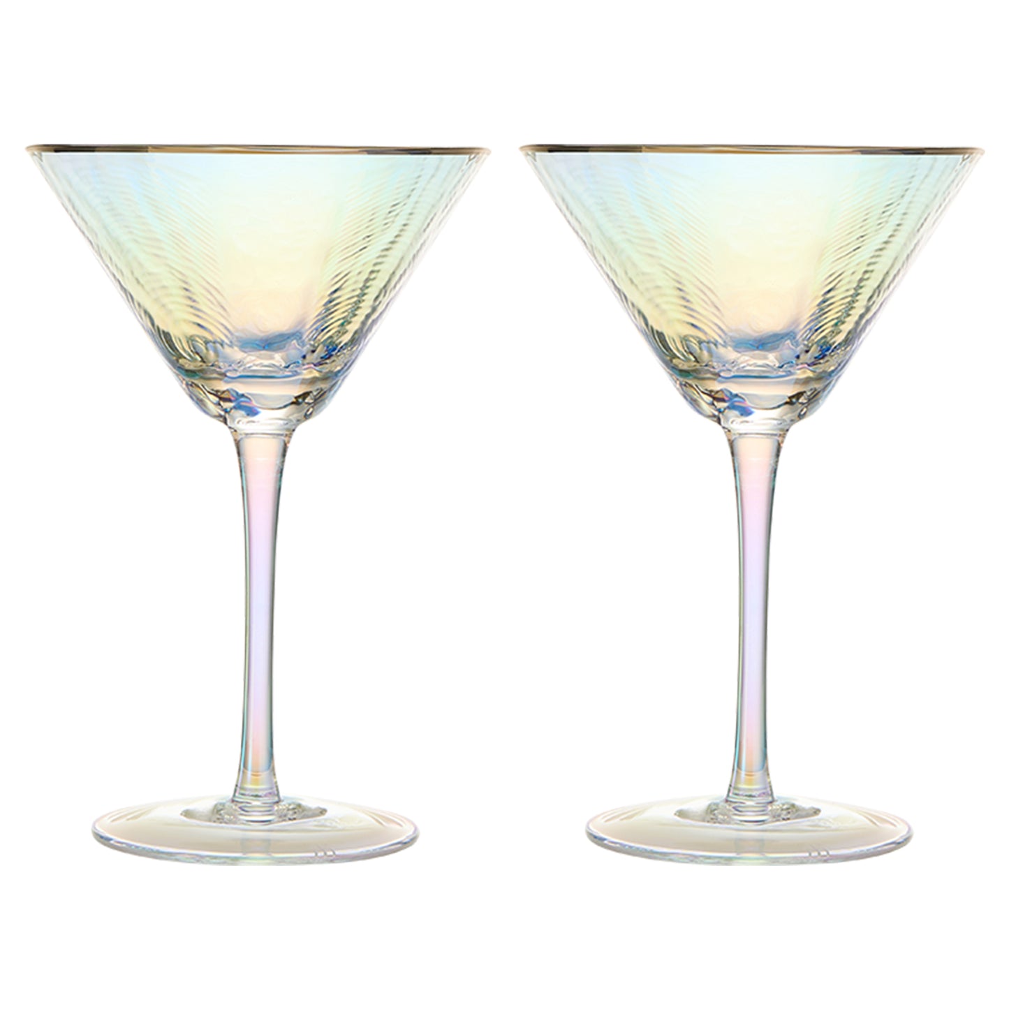 Dulce Martini Glassware, Set of 2