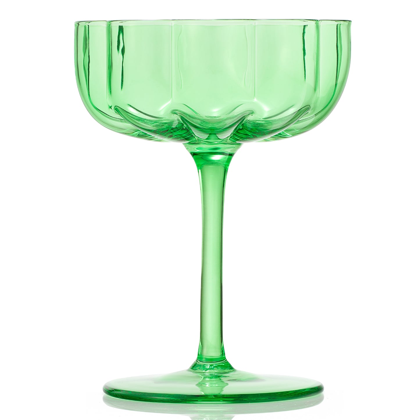 Wave Coupe Cocktail Glassware, Set of 4