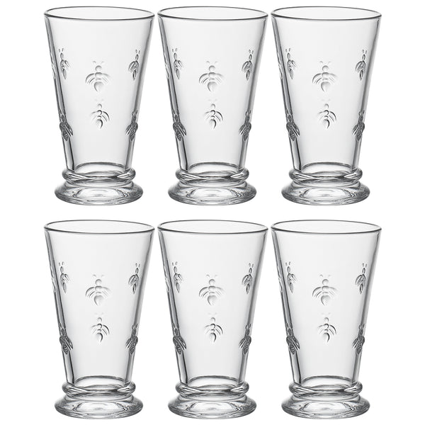 Classica Bee Highball Glassware, Set of 6