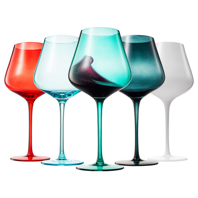 Stagioni Stemmed Wine Glassware, Bondi Beach, Set of 5