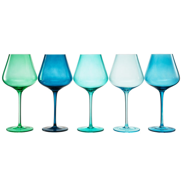 Stagioni Stemmed Wine Glassware, Hawaii, Set of 5