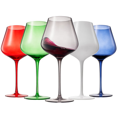 Stagioni Stemmed Wine Glassware, Paris, Set of 5