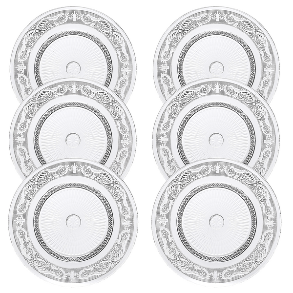 Classica Vintage Glass Plate, Set of 6