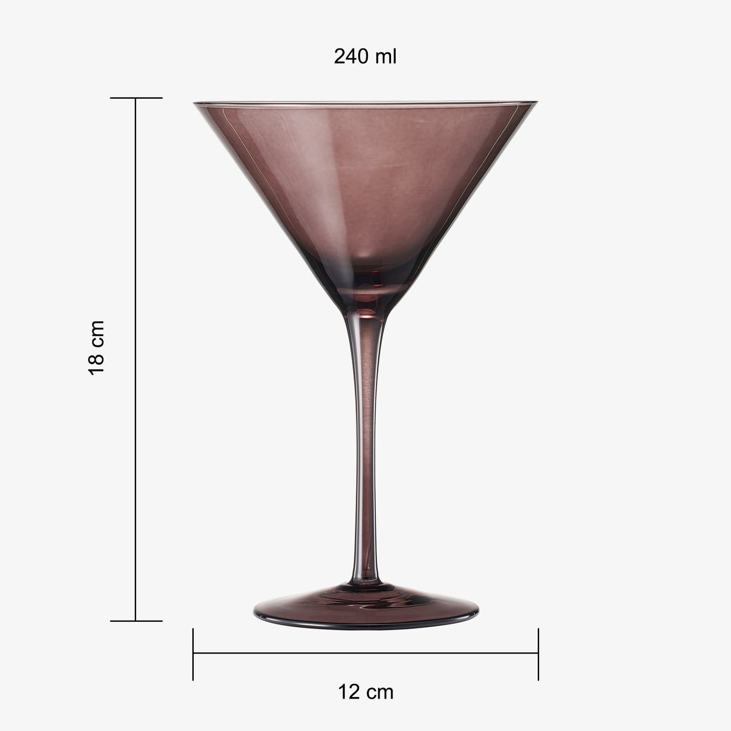 Fortuna Martini Glassware, Venus, Set of 6