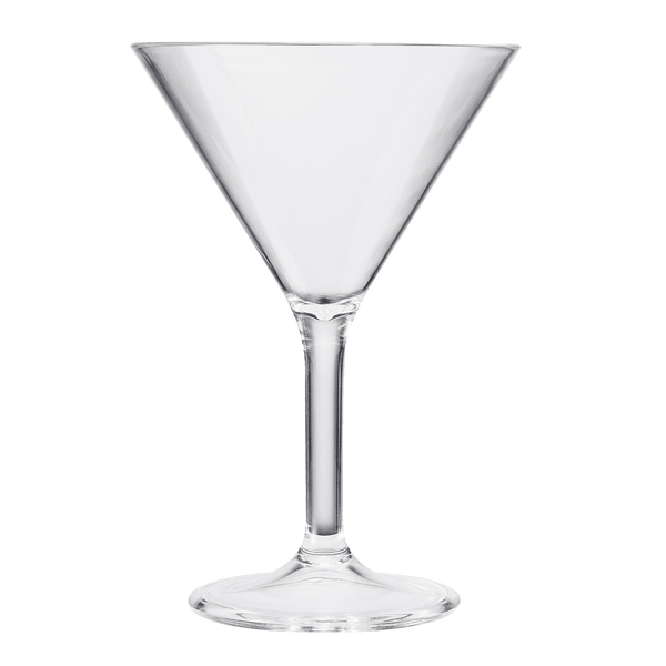 Barcelona Acrylic Martini Cocktail Glassware, Set of 6