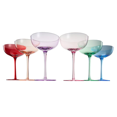 Venus Champagne Coupe, Cocktail Glassware, Set of 6