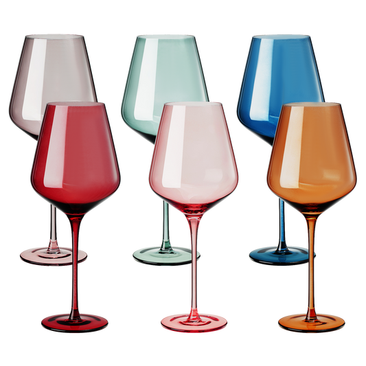 Tonal Wine Glassware, Set of 6