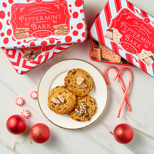 Chocolate Peppermint Bark, Giftable Food Set of 3