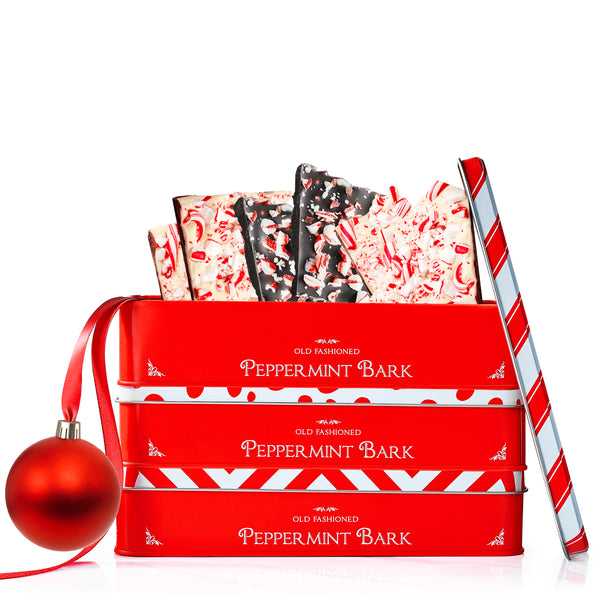 Chocolate Peppermint Bark, Giftable Food Set of 3