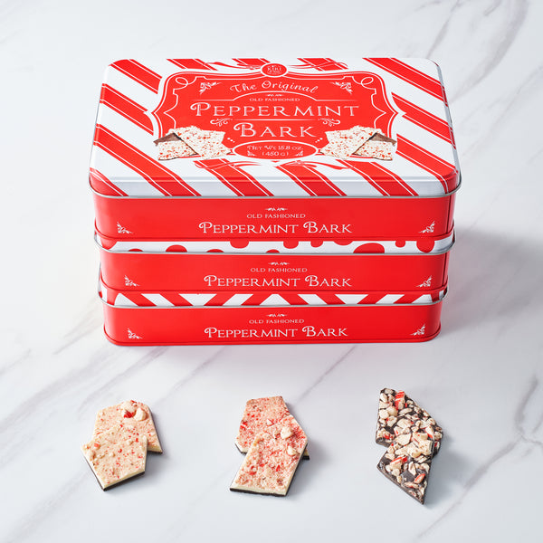 Chocolate Peppermint Bark, Giftable Food Set of 3