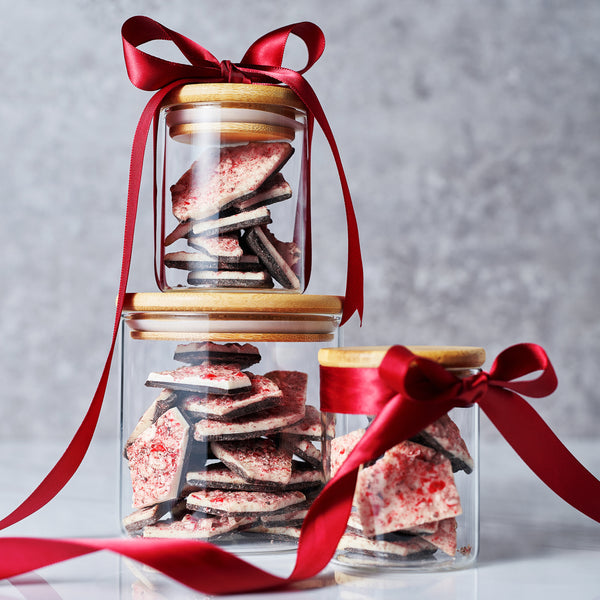 Chocolate Peppermint Bark, Giftable Food Set of 3