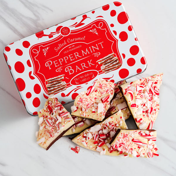 Salted Caramel Chocolate Peppermint Bark, Giftable Food Set