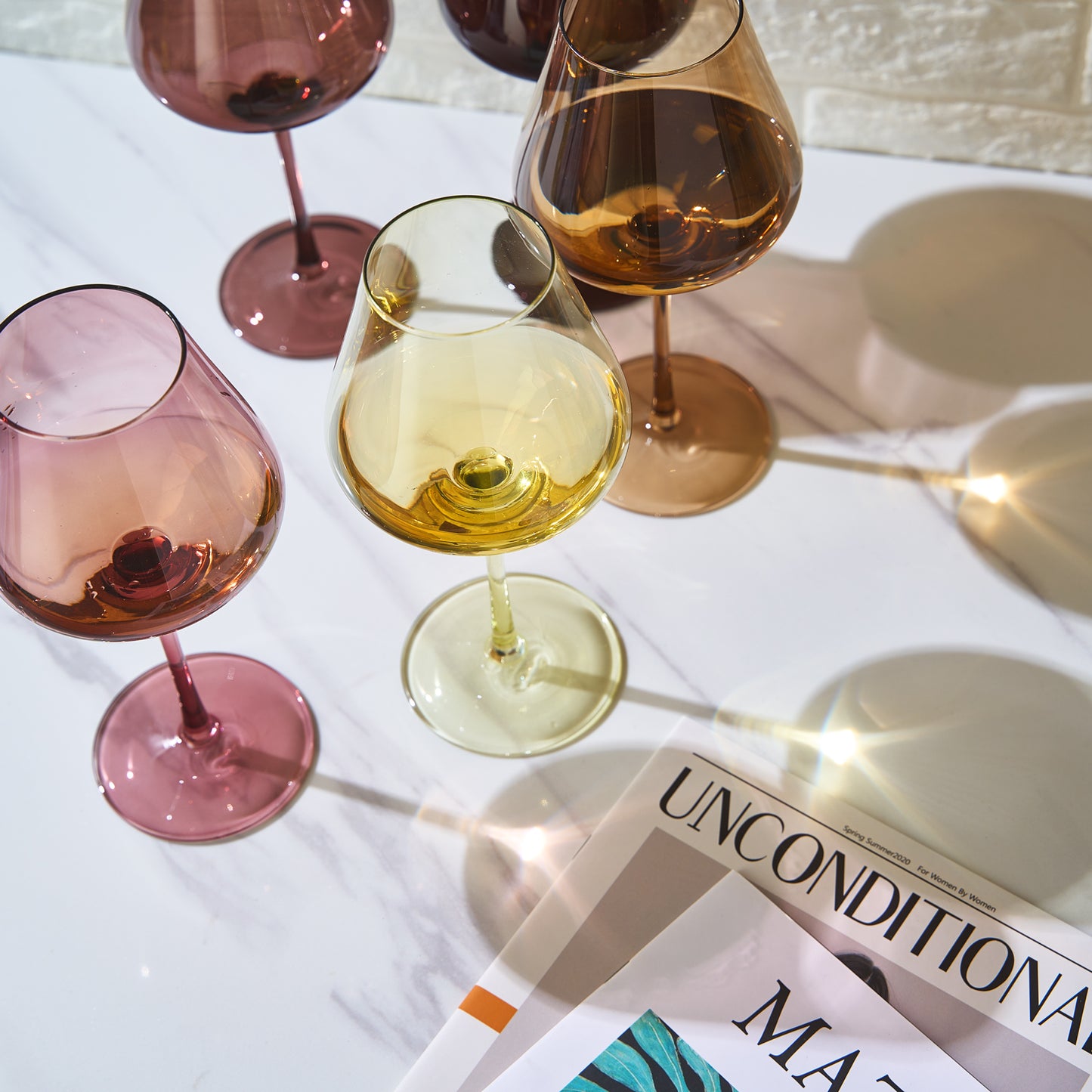 Stagioni Wine Glassware, Set of 5, "September"