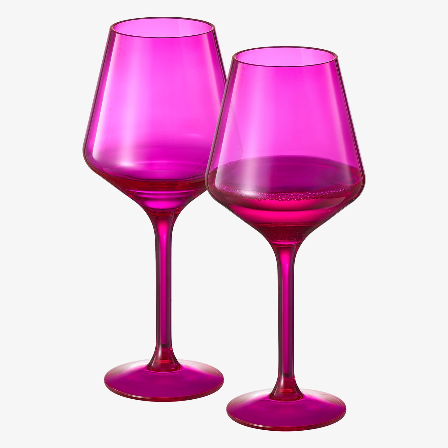 Valencia Wine Glassware, Unbreakable Acrylic, Set of 2