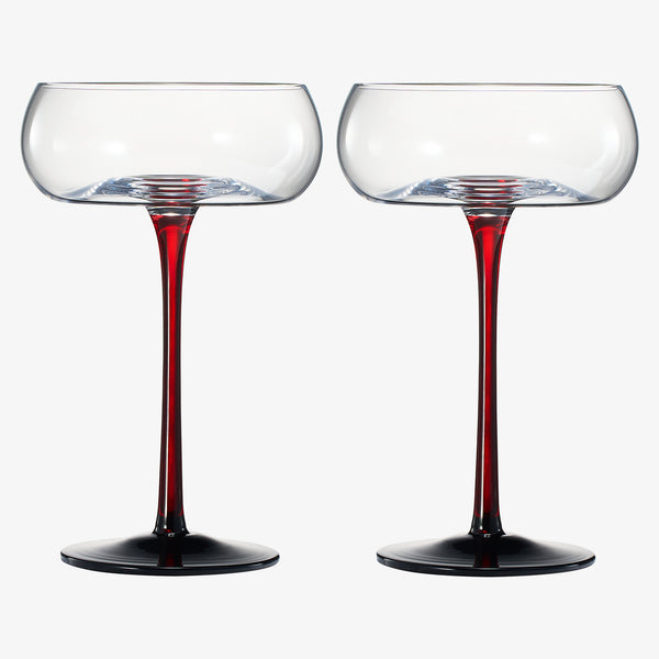Venice Champagne Coupe, Cocktail Glassware, Set of 2