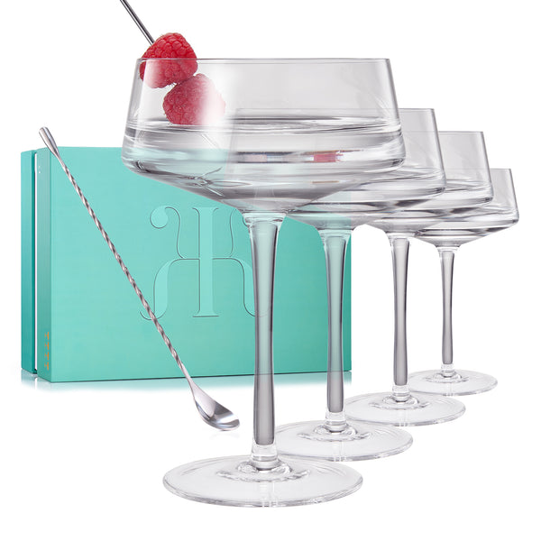 Spritz Martini Cocktail Glassware, Set of 4