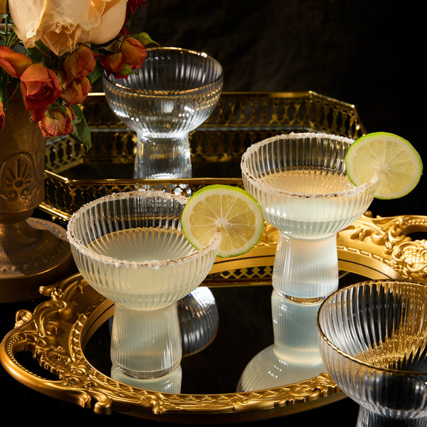 Aurelia Margarita Cocktail Glassware, Set of 4