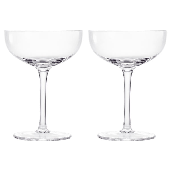 Classica Champagne Coupe Cocktail Glassware, Set of 2