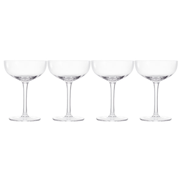 Classica Champagne Coupe Cocktail Glassware, Set of 4