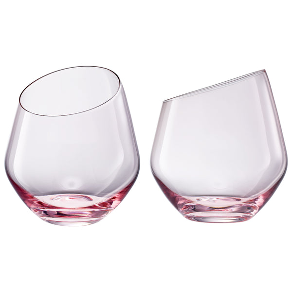 Colosseum Stemless Wine Glassware, Set of 2