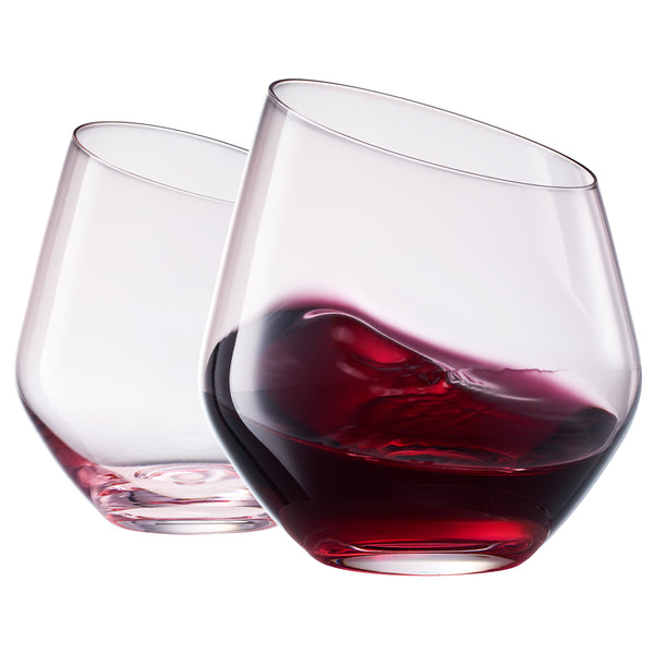 Colosseum Stemless Wine Glassware, Set of 2