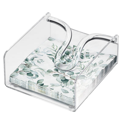 Acrylic Square Clear Cocktail Napkin Holder