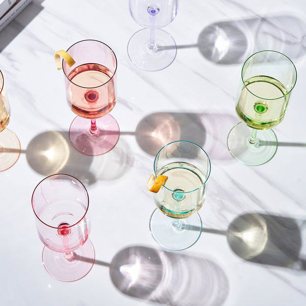 Monet Stemmed Wine Glassware, Set of 6