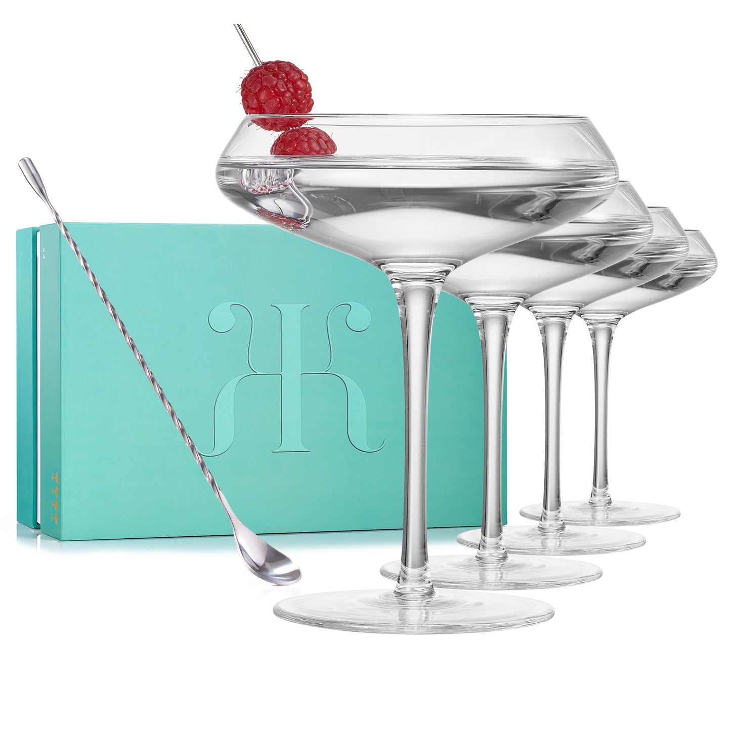 Spritz Coupe Cocktail Glassware, Set of 4