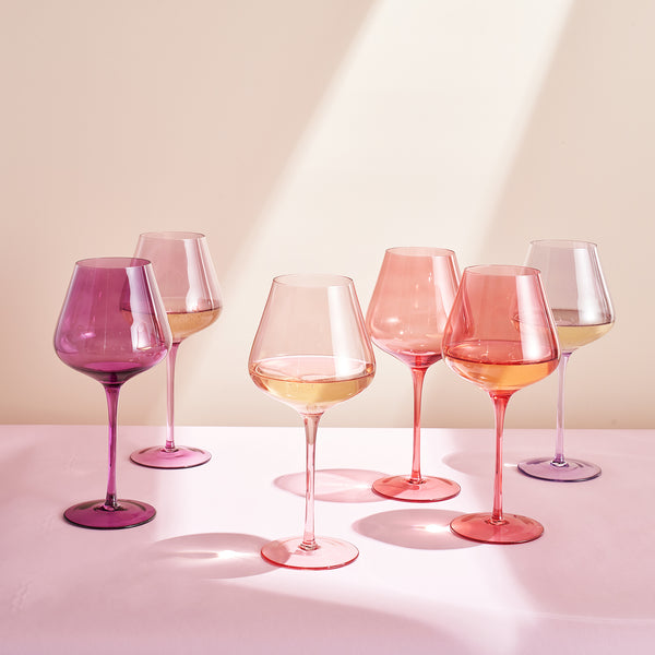 Love Stemmed Wine Glassware, Set of 6