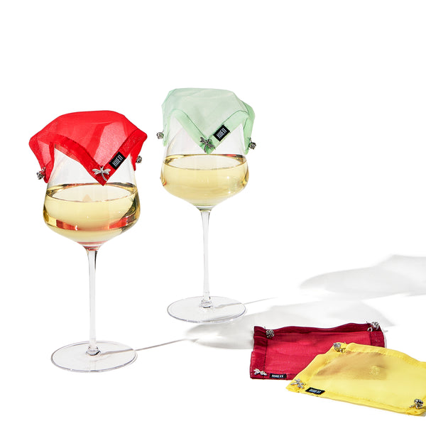 Weighted Outdoor Wine Glassware Covers, Set of 4