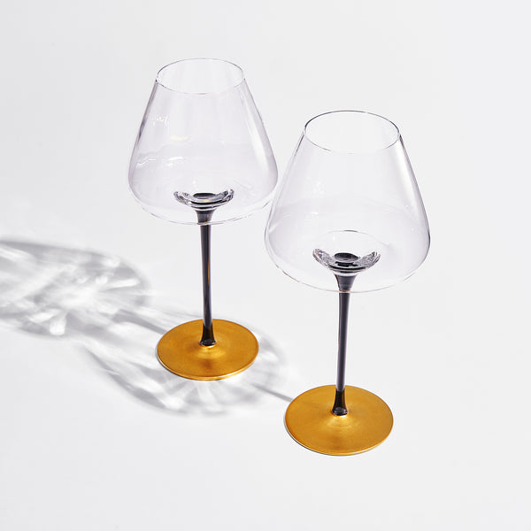 Venice Stemmed Wine Glassware, Set of 2