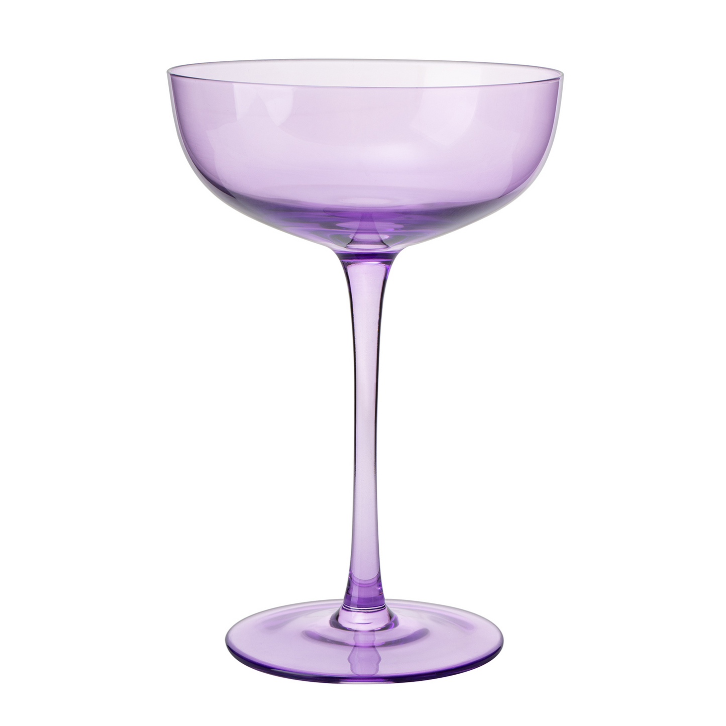 Vicolo Coupe Cocktail Glassware, Set of 4, Purple
