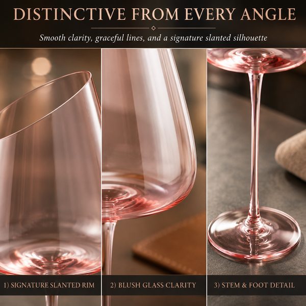 Colosseum Stemmed Wine Glassware, Set of 2