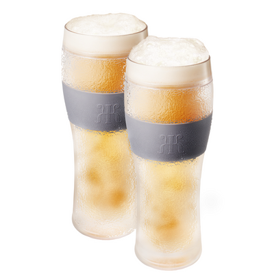 Barcelona Acrylic Cooling Beer Glassware, Set of 2