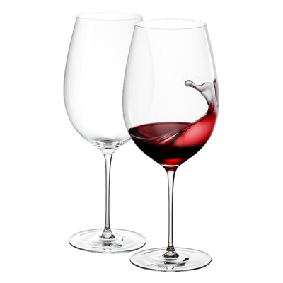 Classica Bordeaux Hand-Blown Stemmed Wine Glassware, Set of 2
