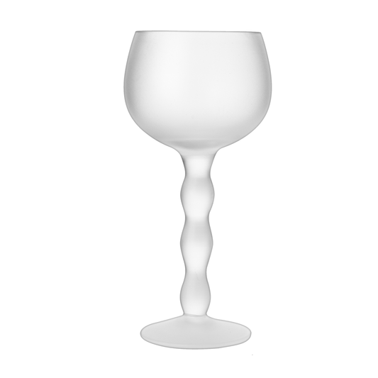 Luna Frosted Wine Glassware, Set of 4