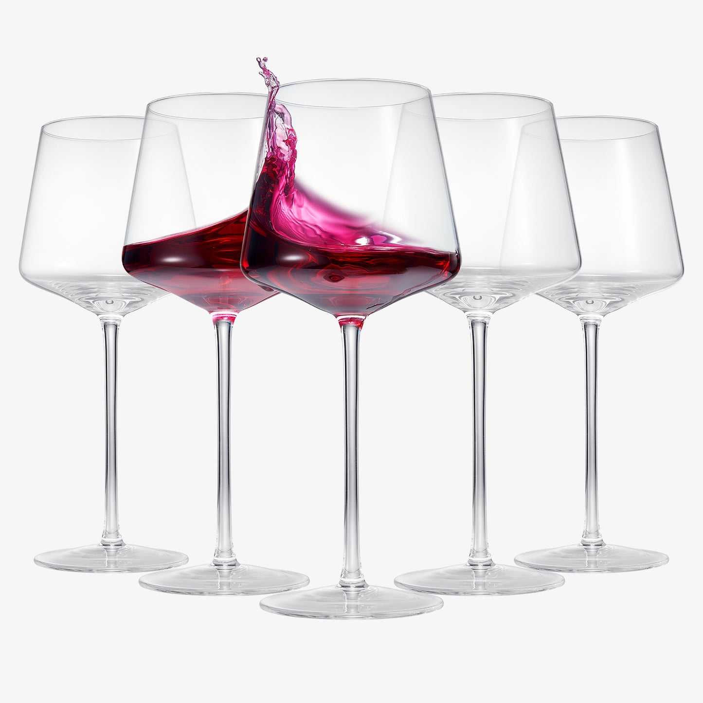 Classica Red Wine Glassware, Set of 6