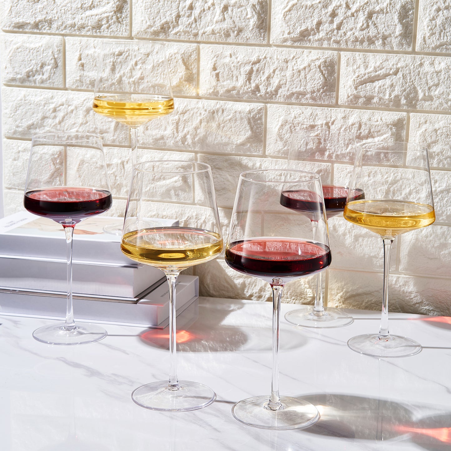 Classica Red Wine Glassware, Set of 6