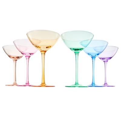 Venus Champagne Coupe, Cocktail Glassware, Set of 6