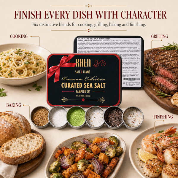 Curated Sea Salt Gift Set of 6, Chefs Collection