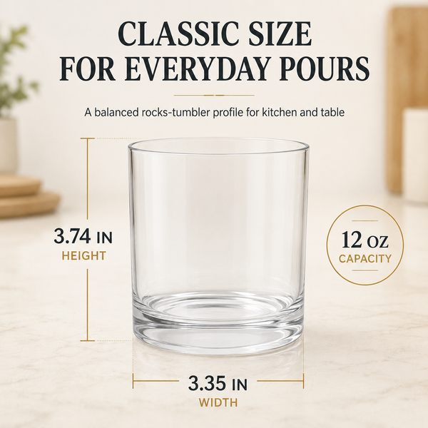 Barcelona Acrylic Lowball Tumbler Glassware, Set of 8