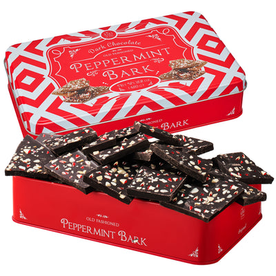 Dark Chocolate Peppermint Bark, Giftable Food Set