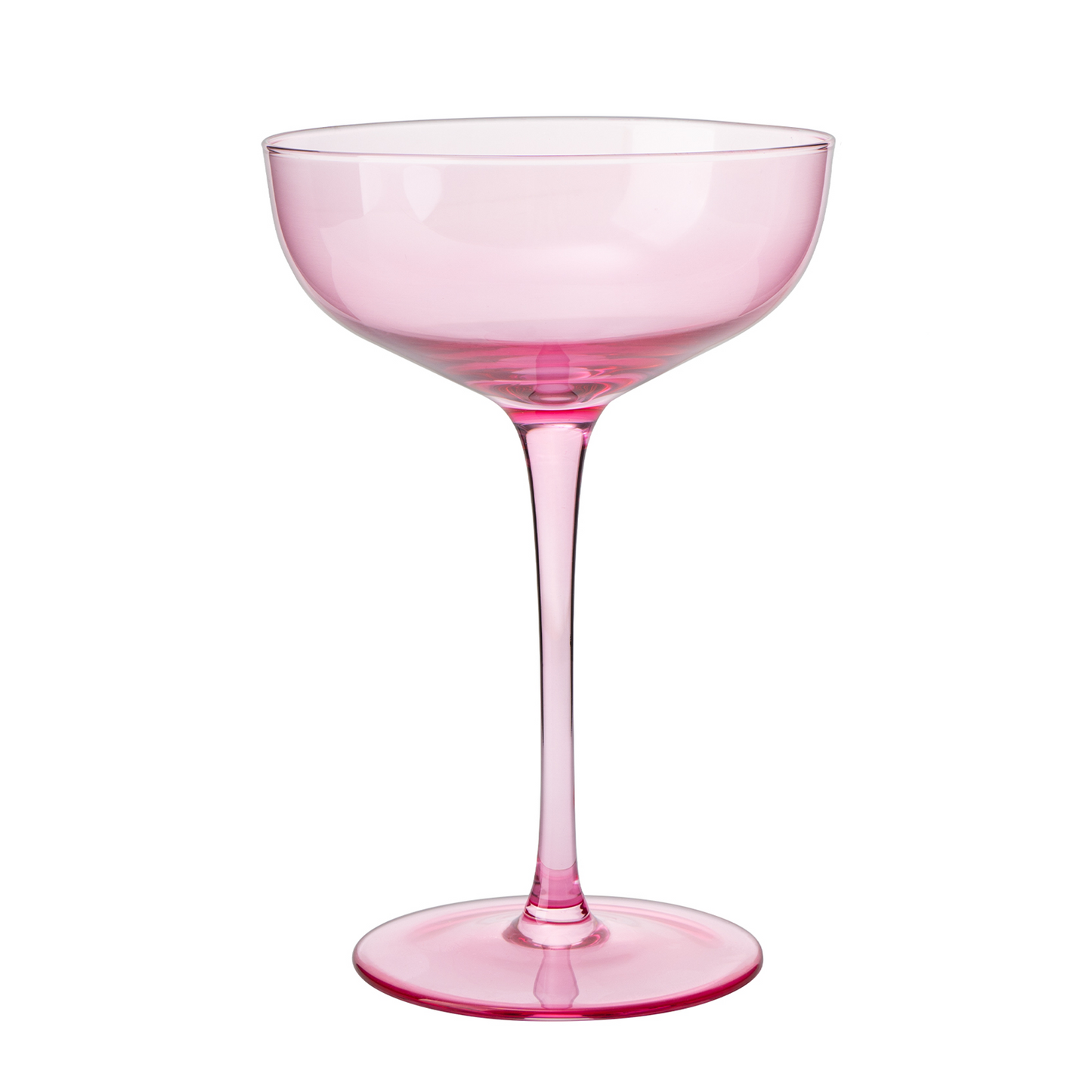 Vicolo Coupe Cocktail Glassware, Set of 4, Rose