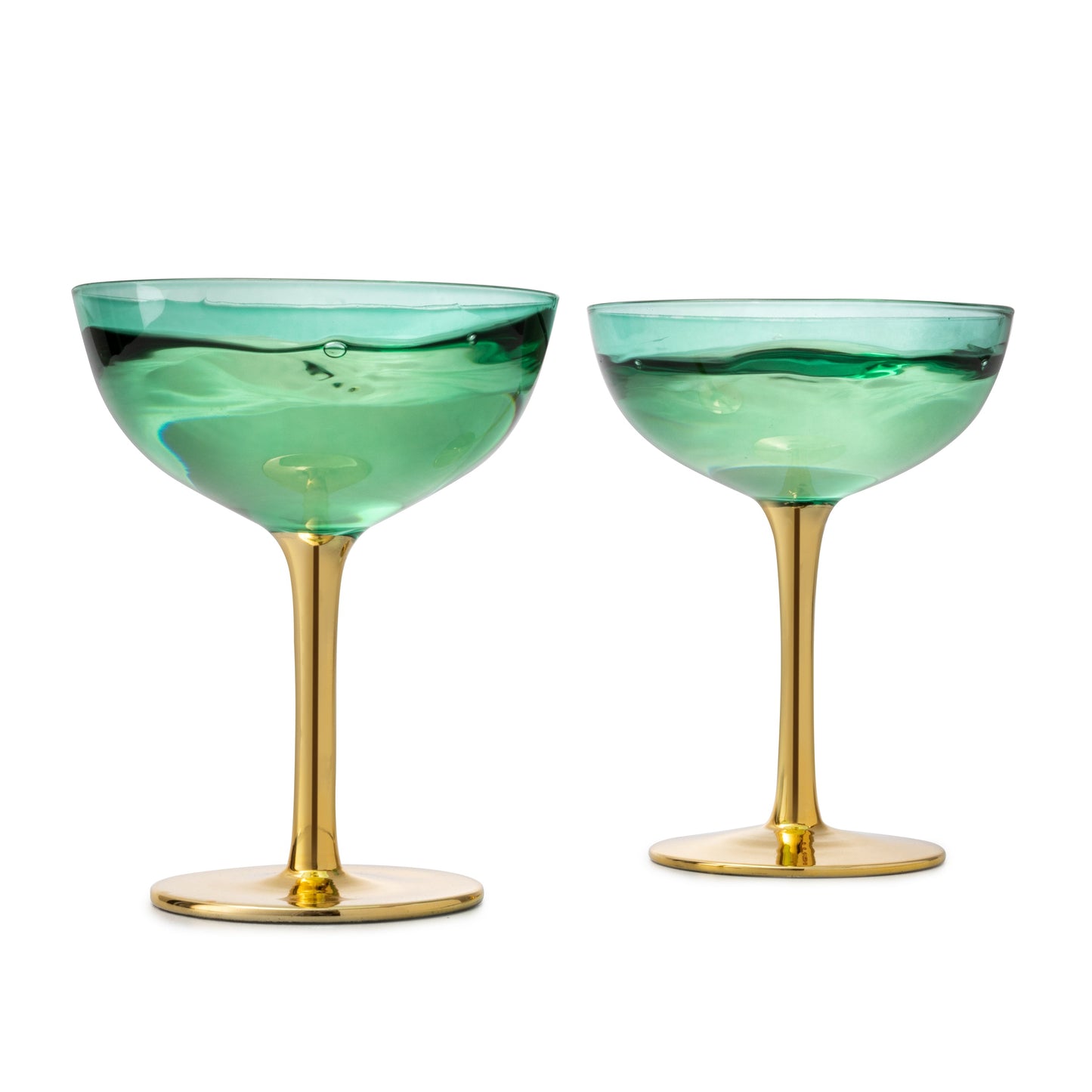 Deco Coupe Cocktail Glassware, Set of 2