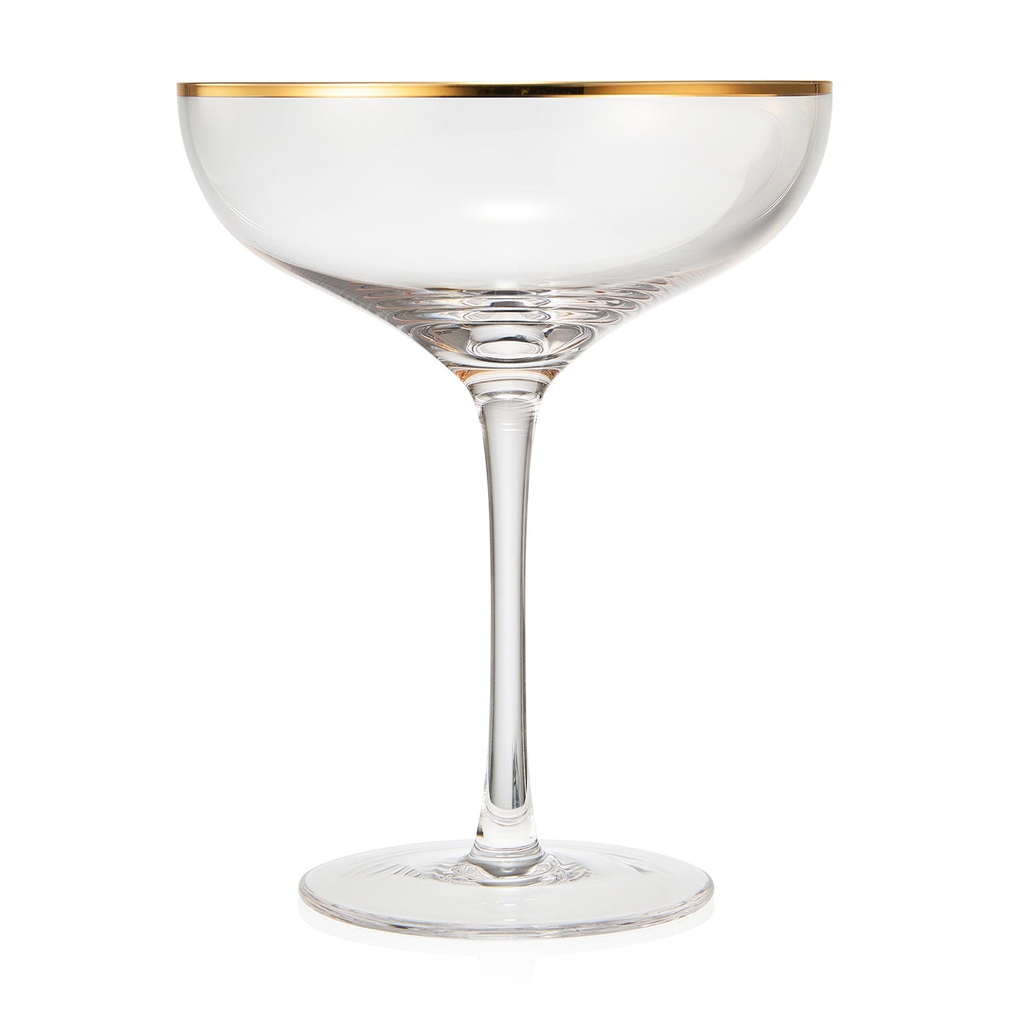 Palazzo Coupe Cocktail Glassware, Set of 2, Clear