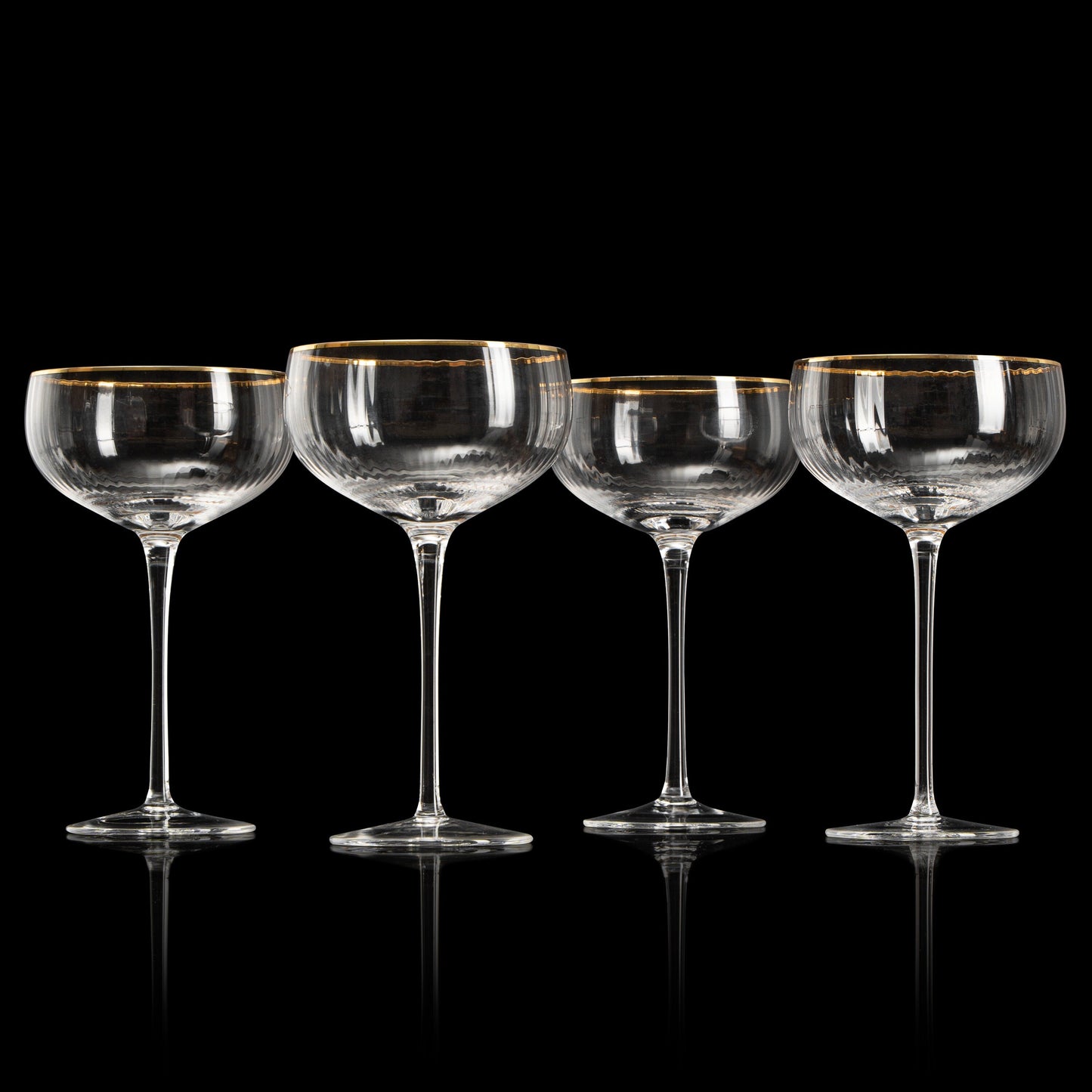 Aurelia Coupe Cocktail Glassware, Set of 4